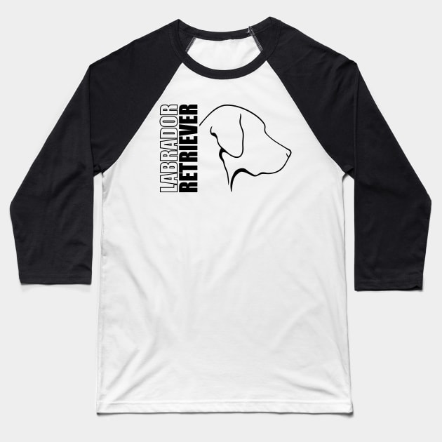 Proud Labrador Retriever profile dog lab mom Baseball T-Shirt by wilsigns